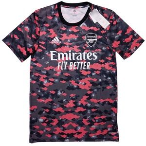 ADIDAS Arsenal 2021 Pre Match Jersey GR4150 Pink Camo Men's Small S ~ New